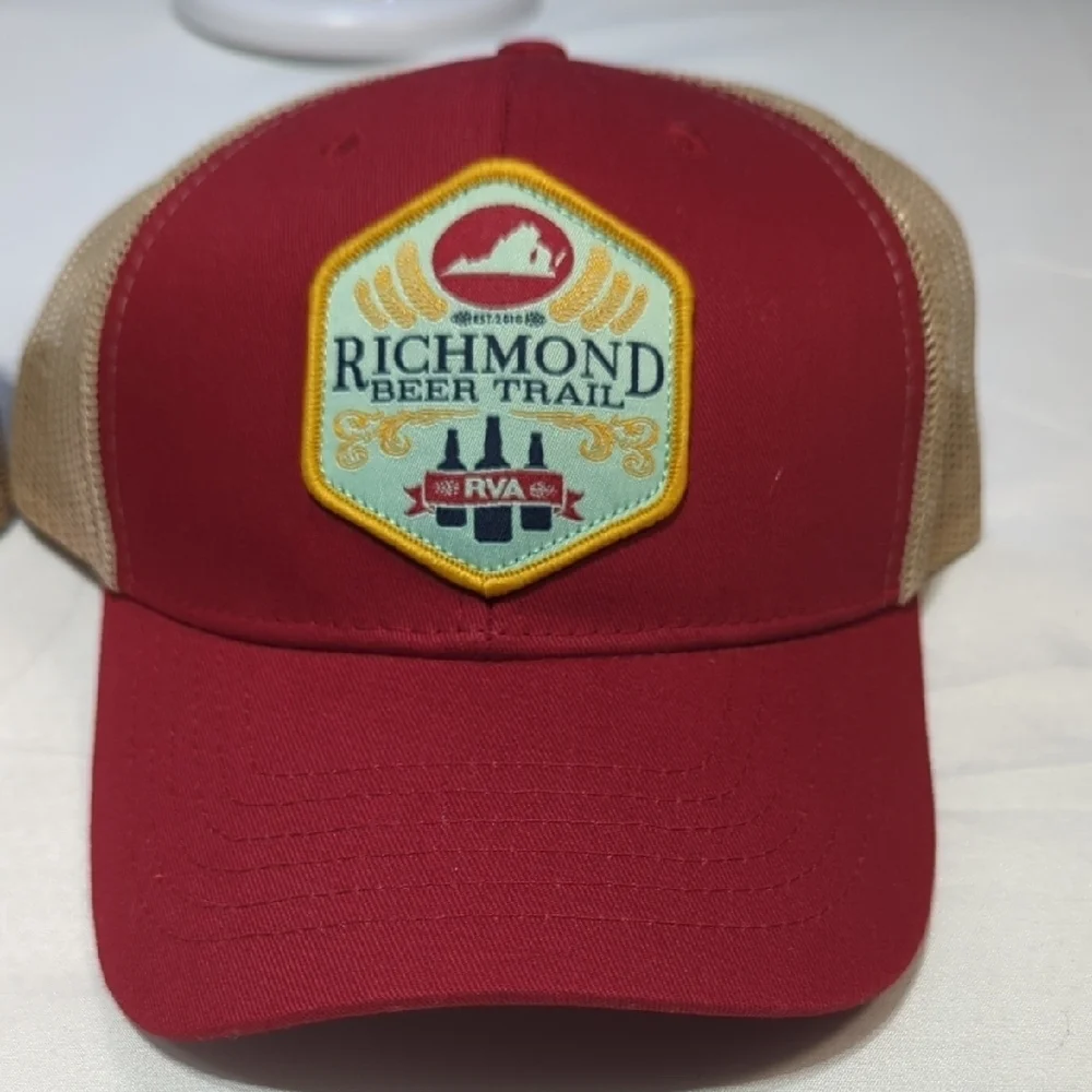 Richmond Beer Trail Red and Tan Hat